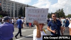 La protestul susținătorilor ACUM pe 26 august 2018