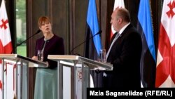 ესტონეთისა და საქართველოს პრეზიდენტების ერთობლივი პრესკონფერენცია, თბილისი, 2017 წლის 31 ოქტომბერი