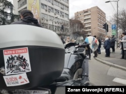 Motoristi na protestu u Beogradu 3. februara 2025.