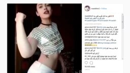 Screen grab of Instagram account of Maedeh Hojabri, who "confessed" on Islamic Republic's state TV.