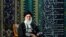 Supreme leader Ayatollah Ali Khamenei delivers a speech during a gathering of Basij in Tehran on November 20.