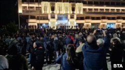 Протестът в Шумен.