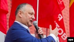 Președintele Igor Dodon la manifestațiile de 1 Mai la Chișinău, 2017 