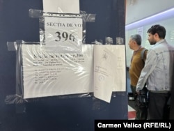 Secție de votare din București, sectorul 3, 4 mai 2025.