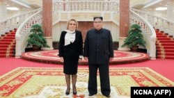 Лідэр Паўночнай Карэі Кім Чэн Ын сустрэўся 8 верасьня ў Пхэньяне са старшынёй Савету фэдэрацыі Расеі Валянцінай Матвіенкай