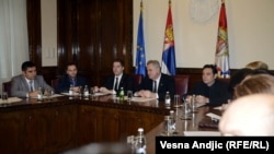 Sastanak predsednika Srbije Tomislava Nikolića i predstavnika Srba sa Kosova, 20. decembar 2012.