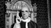 VATICAN -- Pope Pius XII, wearing the ring of St. Peter, raises his right hand in a papal blessing at the Vatican, September 1945