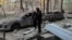 The aftermath of a Russian air strike on Dnipro on April 25.