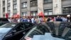 Ռուսաստան - Կենսաթոշակային բարեփոխումների դեմ բողոքի ցույցը Պետդումայի շենքի դիմաց, Մոսկվա, 19-ը հուլիսի, 2018թ․