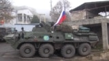 Russian Peacekeepers Guard Key Nagorno-Karabakh Road screen grab