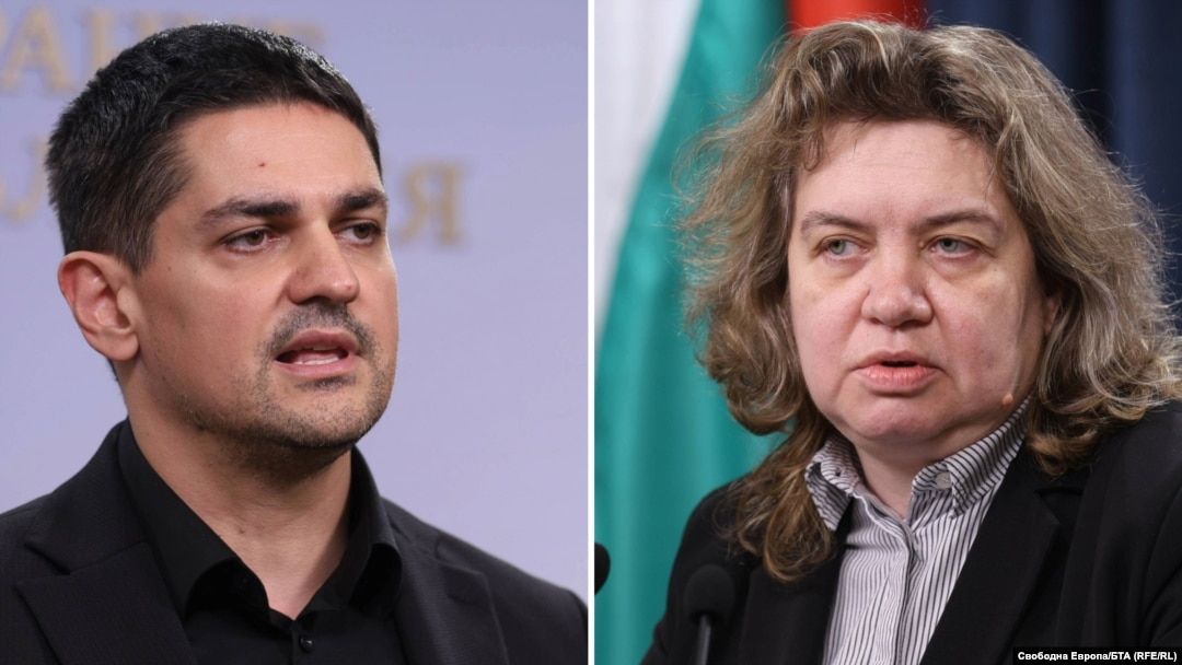 Лидерът на МЕЧ Радостин Василев и председателката на парламента Наталия Киселова