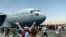  McDonnell Douglas/Boeing C-17 տեսակի ամերիկյան ռազմական տրանսպորտային ինքնաթիռը, որով մարդկանց տարհանում են Քաբուլից