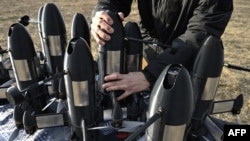 Test cu noi drone ucrainene la o locație secretă, pe 19 martie 2026. 