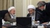 Members of the Guardian Council, Abbasali Khakhodaei (R), Sadegh Larijani (C) and Mohammad Yazdi in one of its session on Wednesday, August 29, 2019.