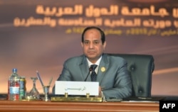 Президент Египта Абдель Фаттах ас-Сиси в марте 2015 года на саммите Лиги арабских государств в Каире