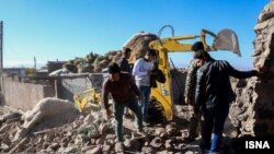 تصویری از مناطق زلزله‌زده استان آذربایجان شرقی