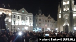 Protest u Novom Sadu, foto: Norbert Šinković