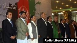 Members of the Afghan Electoral Alliance meeting in August.