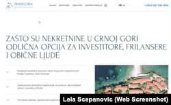 Sa sajta agencije za nekretnine "Tradegoria"