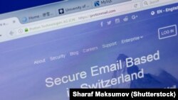 Veb stranica ProtonMail.com. 
