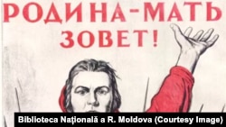 „Patria-mamă cheamă” - afiș de mobilizare din epoca sovietică