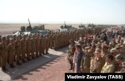 Soviet troops in Afghanistan in 1988.
