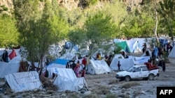 د کونړ مروره ولسوالۍ کې د بې ځایه شویو خیمې 