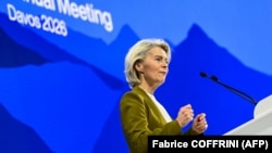 Predsednica Evropske komisije Ursula fon der Lajen u Davosu, 20. januar 2026.