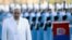 Pope Francis reviews a honor guard during a welcoming ceremony at the presidential palace in Ankara, Turkey.