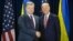 Ukraine's Petro Poroshenko (left) meets with Joe Biden in New York in September.