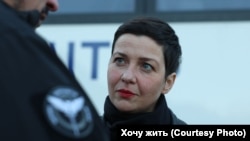 Марыя Калесьнікава пасьля вызваленьня, 13 сьнежня 2025 