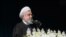 Iranian President Hassan Rouhani is seen during a public speech in the northern province of Gilan, Iran March 6, 2019.