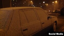 Снігопад у Сімферополі. З квітня 2014 року