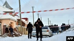 Місце, де загинули поліцейські в селі Княжичі Київської області, 4 грудня 2016 року