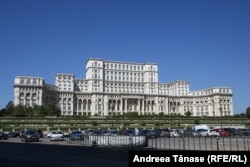 The Palace of the Parliament is the seat of the Romanian parliament, located atop Dealul Spirii in Bucharest.