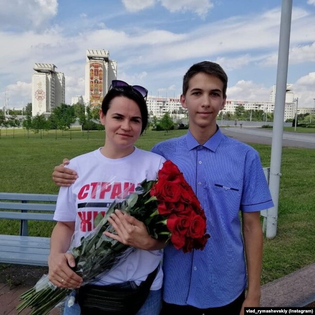 Влад Римашевский и Светлана Тихановская