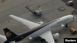 One of two package bombs intercepted on October 29 was transported to the United Kingdom on a UPS cargo plane.