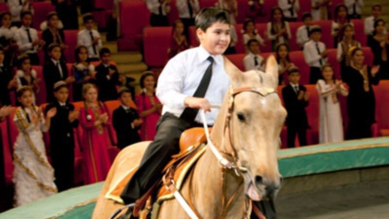 Derejesi  "prezidentiň agtygy". Merkezi Aziýanyň köşklerindäki üçünji erkekler nesli