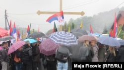 Treći ujedno i najmasnovniji protest protiv donošenja Nacrta zakona o Trepči