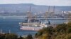 An oil tanker is moored at the Sheskharis complex, part of Chernomortransneft JSC, a subsidiary of Transneft PJSC, in Novorossiysk -- one of the largest facilities for oil and petroleum products in southern Russia.