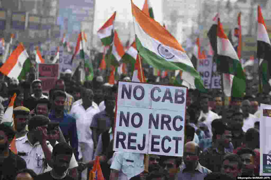 A mass rally in Kolkata on December 17.