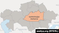 Қарағанды облысының картадағы орны (Көрнекі сурет).