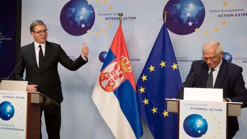 Borelj u razgovoru sa Vučićem poručio da računa na Srbiju kao na iskrenog kandidata