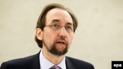 UN High Commissioner for Human Rights Zeid Ra'ad Al Hussein (file photo)