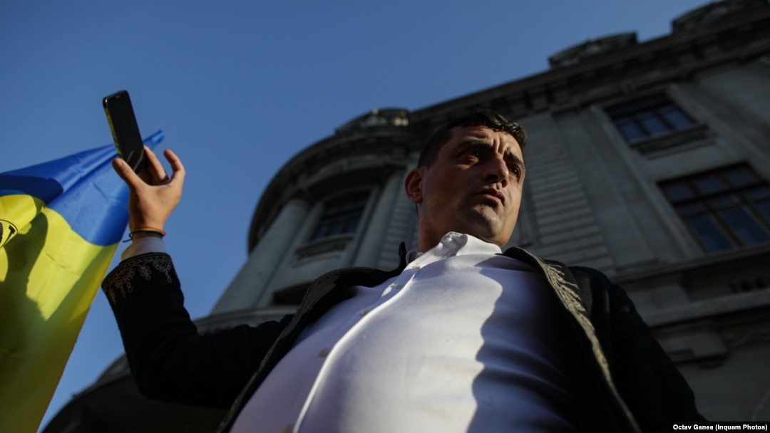 Președintele AUR, George Simion, a fost printre actorii comportamentului agresiv de marți din Parlament.