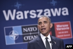Барак Обама в Варшаве. 8 июля