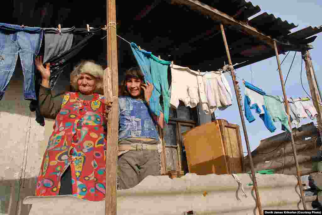 Ethnic Armenian residents of the Georgian village of Tsopi, where some 80 percent of the population is ethnic Azeri
