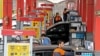 Iranian drivers fill their tanks at a gas station in the capital Tehran, November 5, 2018. File photo