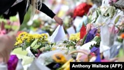 Cvijeće za žrtve napada u dvije džamije, Christchurch, mart 2019.