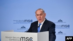 Биньямин Нетаньяху в Мюнхене, 18 февраля 2018